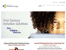 Tablet Screenshot of diversityuniversity.com
